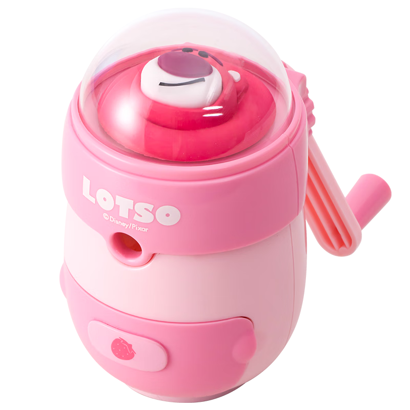 迪士尼(Disney)小學(xué)生削筆機 太空艙萌趣手搖自動進鉛鉛筆削筆刀/卷筆刀/轉(zhuǎn)筆刀 草莓熊A73091-T1X