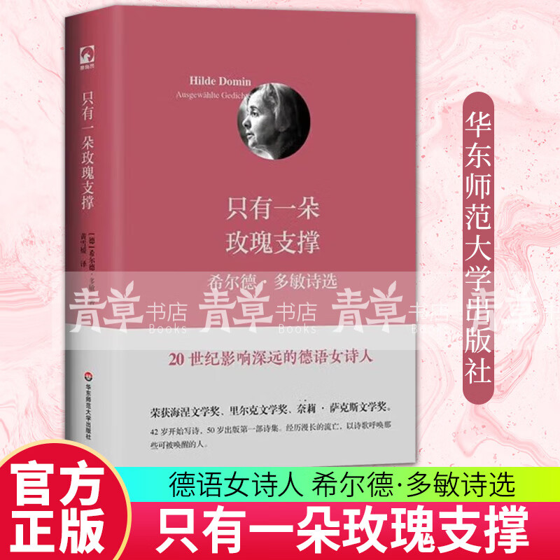 正版包邮 只有一朵玫瑰支撑 希尔德 多敏诗选 20世纪影响深远的德语女诗人  华东师范大学出版社
