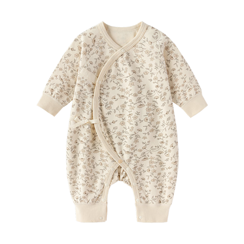 babylove嬰兒連體衣春秋款男女寶寶和尚服新生兒哈衣爬服洋氣衣服春裝