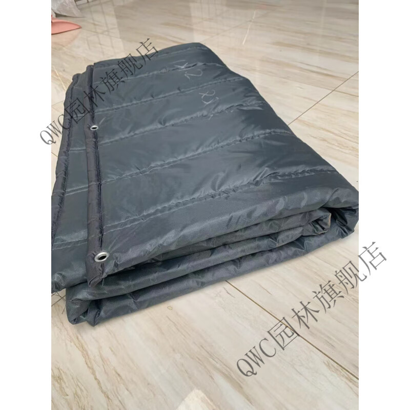 門(mén)簾冬季保暖防風(fēng)家用防水工廠加厚棉門(mén)簾冷庫(kù)保溫防寒 兩層加厚深灰(防水) 寬1.2米高2.2米