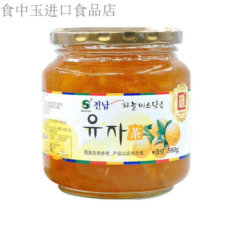 全南蜂蜜柚子茶蜜煉檸檬柚子醬水果茶青梅茶泡水沖飲品 蜂蜜柚子飲品580g