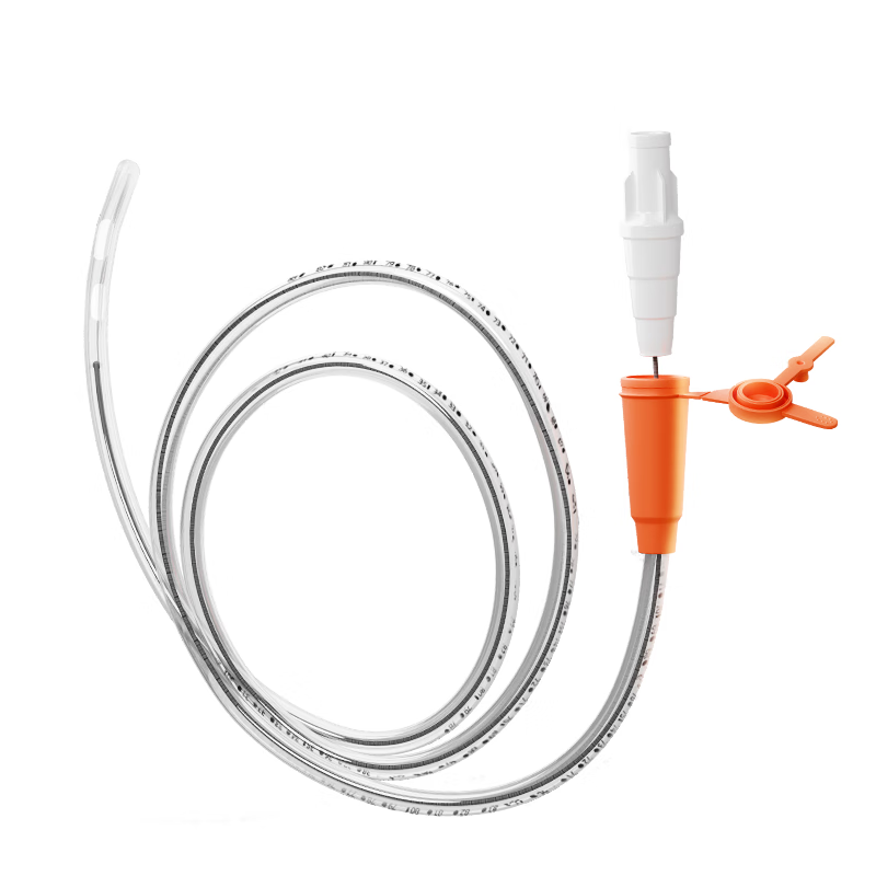 【京仓发货】医用鼻胃管鼻饲管三个月长期硅胶导丝一次性经鼻 F16带导丝款【留置更久选这款】+固定贴+喂食器