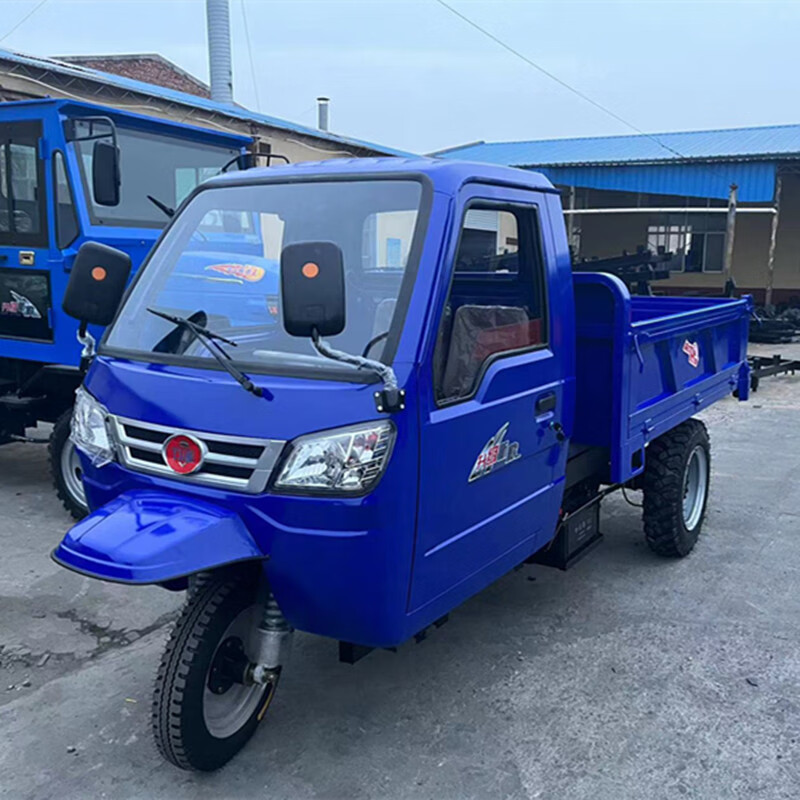 五征柴油三轮五轮车大马力四缸三轮车带卧铺农村拉货重载自卸拉货时风 2吨三轮