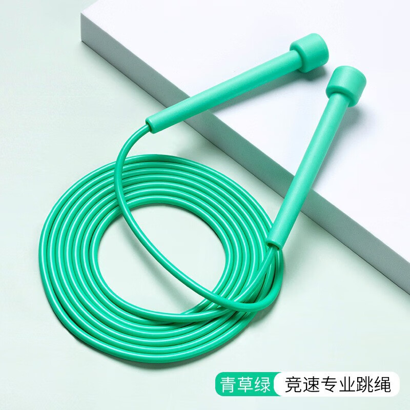 骊象跳绳手柄竞速跳绳超轻便绳健身运动中学生考试专用可调节跳绳 【绿色】