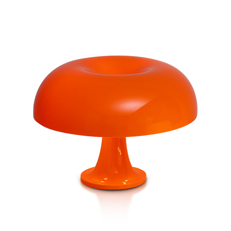 Artemide/阿特米德Nessino臺(tái)燈意大利進(jìn)口蘑菇燈臥室床頭燈書(shū)房客廳燈禮物 橙色 小號(hào)【贈(zèng)燈源】