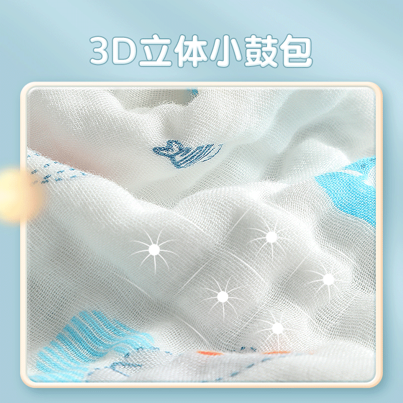 贝谷贝谷婴儿浴巾儿童纱布浴巾新生儿宝宝超柔洗澡毛巾【精选】 欢乐小兔 6层纱布