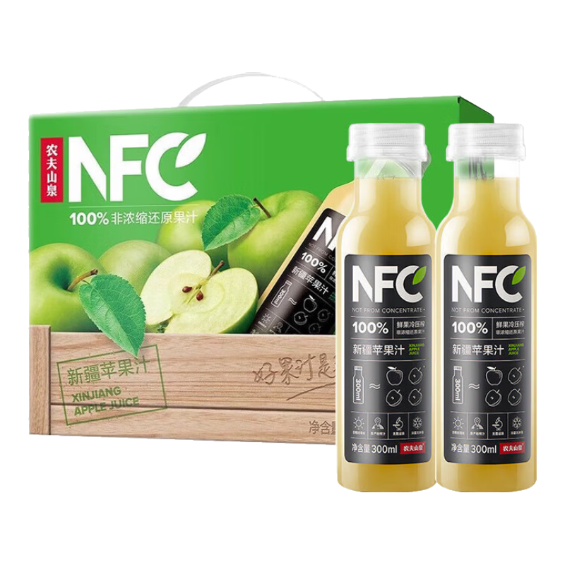 ũ��ɽȪnfc���¹�֭ ��Ũ����ԭ��֭ ���� ��ե��֭  ������� �½�ƻ��֭300ml*5ƿ 29.95Ԫ