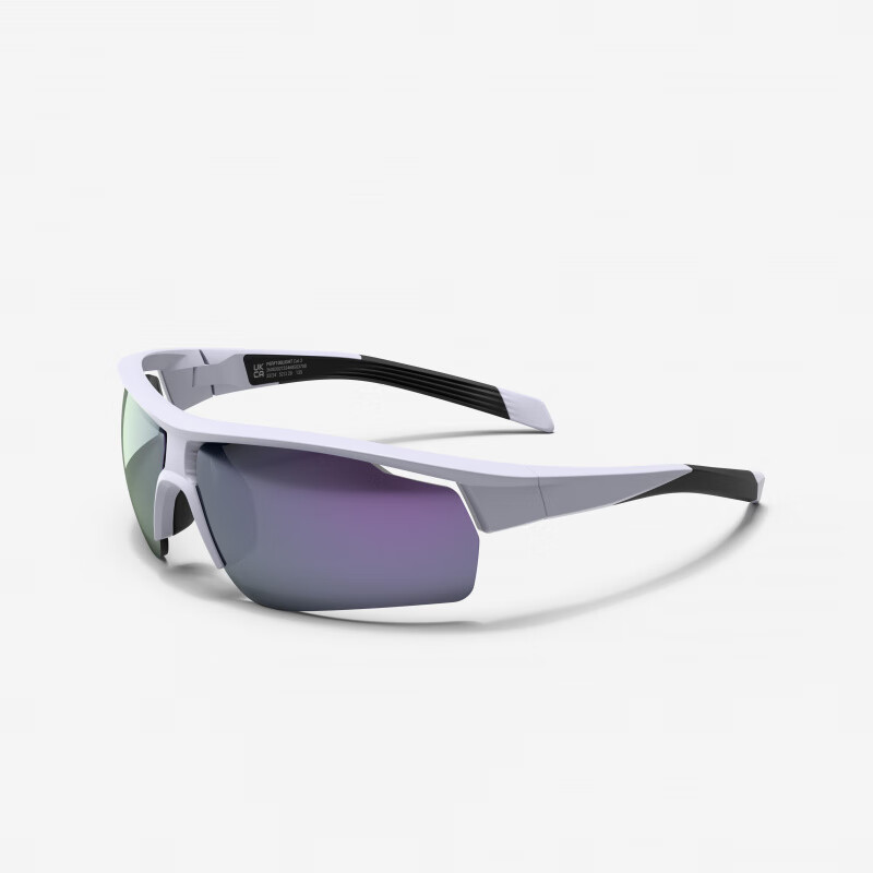 迪卡侬（DECATHLON）变色防雾骑行眼镜男女跑步马拉松专用护目镜风镜墨镜 3号骑行眼镜 白色