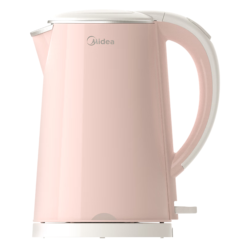 美的（Midea）电水壶电热水壶304不锈钢家用双层防烫烧水壶 1.7L大容量热水壶内胆易洁开水壶煮茶壶 国家补贴 1.7L 【高性价比】HJ1705B