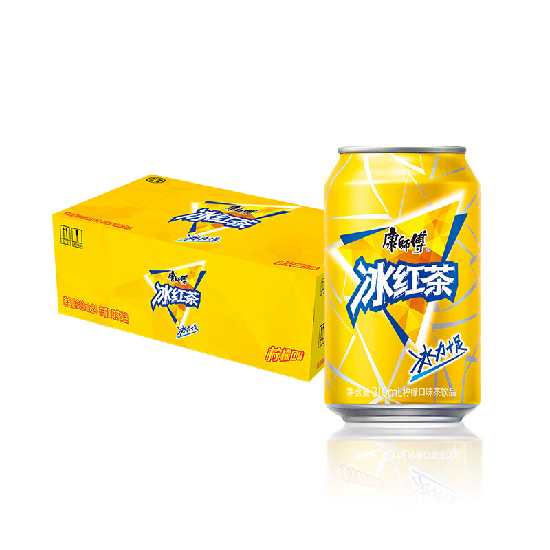 康师傅 冰红茶can 310ml*24听 茶饮料小罐整箱装