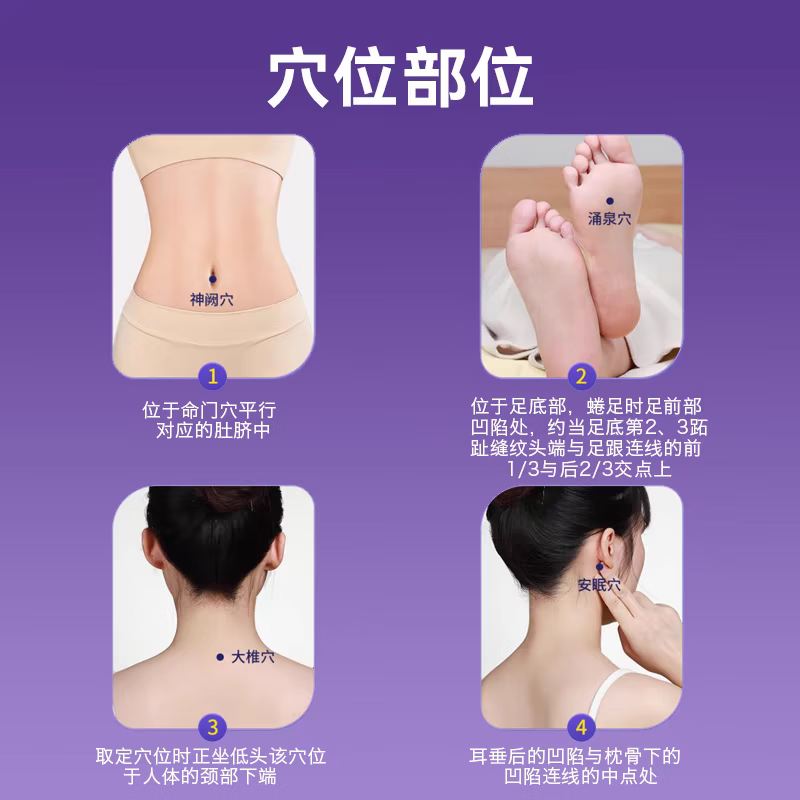 北京同仁堂远红外失眠磁疗贴 穴位贴 睡眠浅易梦穴位磁疗贴 3盒【疗程装】