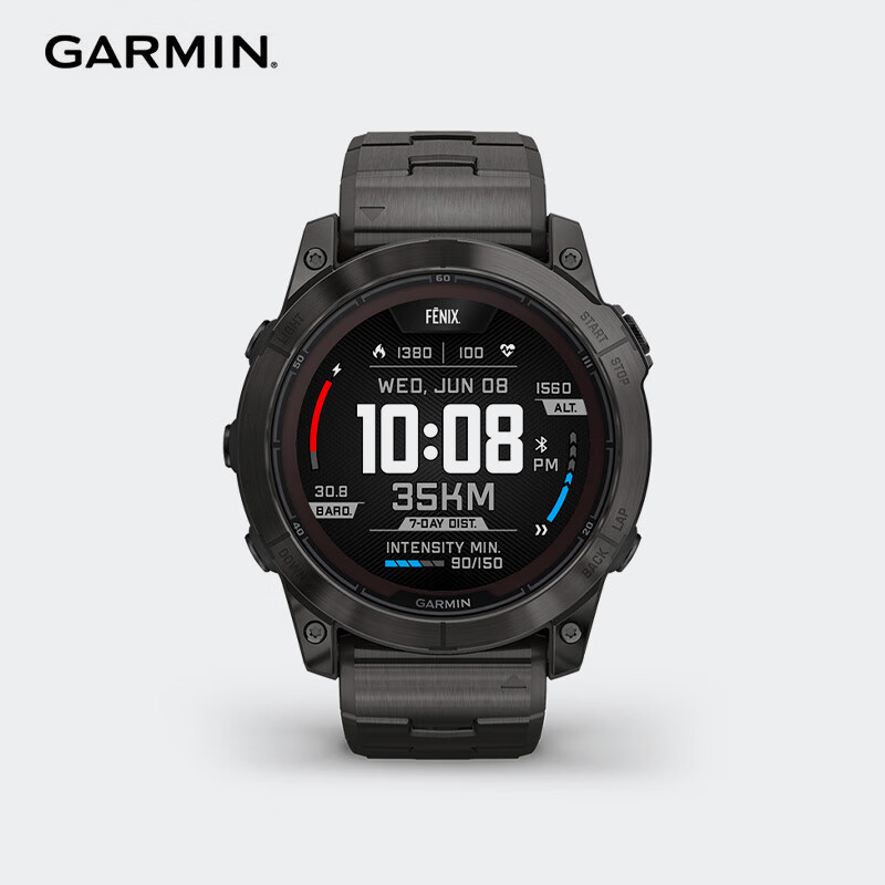 佳明（GARMIN）Fenix7X Pro智能运动手表太阳能蓝宝石棒球跳伞多频多星尊荣版 Fenix 7X Pro尊荣版黑色