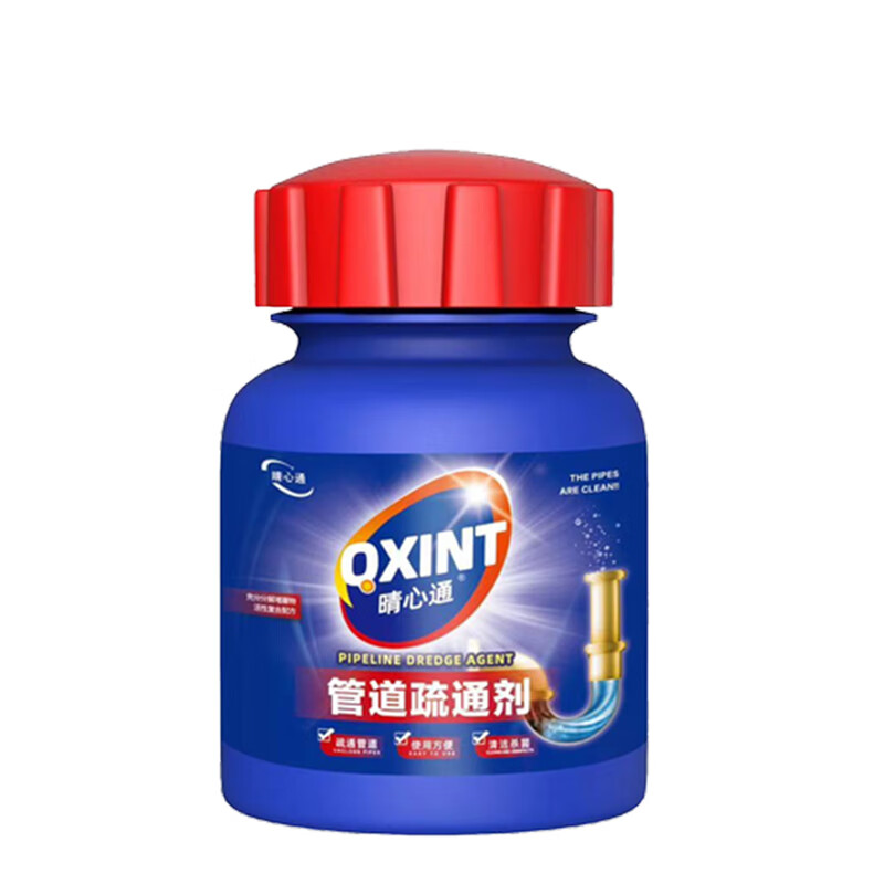 晴心通管道疏通剂下水道管道通厕所马桶疏通地漏器强力溶解厨房油污分解 管道通 260g 4瓶 共1040g