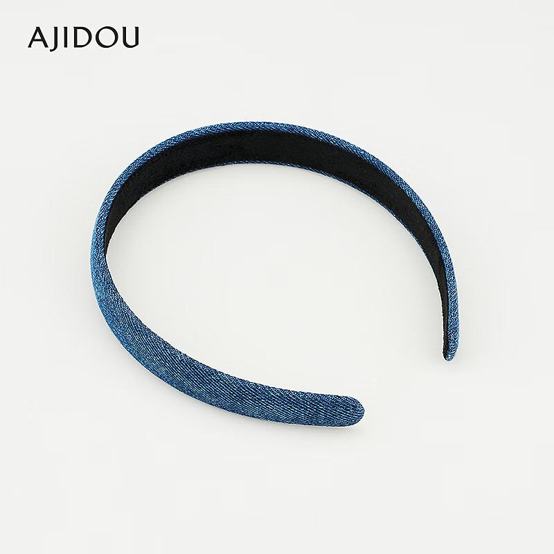 AJIDOU阿吉豆简约时尚休闲发箍元旦节跨年礼物 蓝色 1个