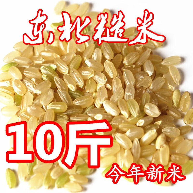 東來(lái)同款東北糙米新米5斤/10斤玄米農(nóng)米粗米炒米五谷雜糧 5000g