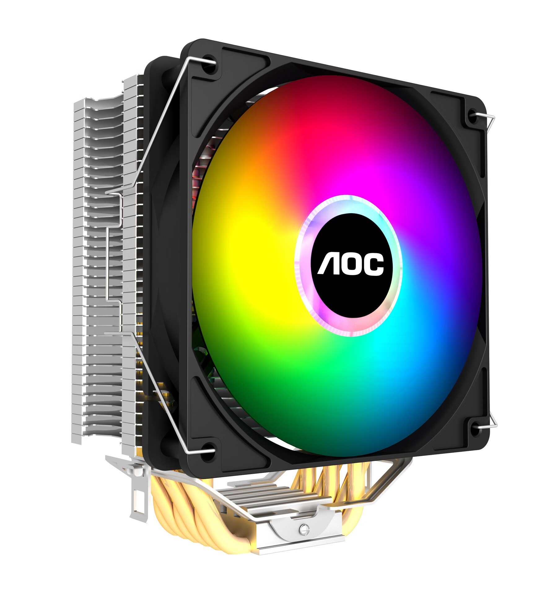 超频三（PCCOOLER）超频三红海H4-ICPU风冷散热器4热管9CM炫彩风 AOC冰龙400彩虹版多平台卡扣