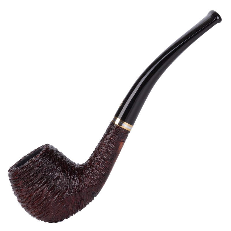 沙芬（SAVINELLI）進(jìn)口手工煙斗石楠木傳統(tǒng)老式煙嘴帶過(guò)濾芯6mm煙斗男士入門(mén)送禮 【麻面111型 經(jīng)典撞球斗】
