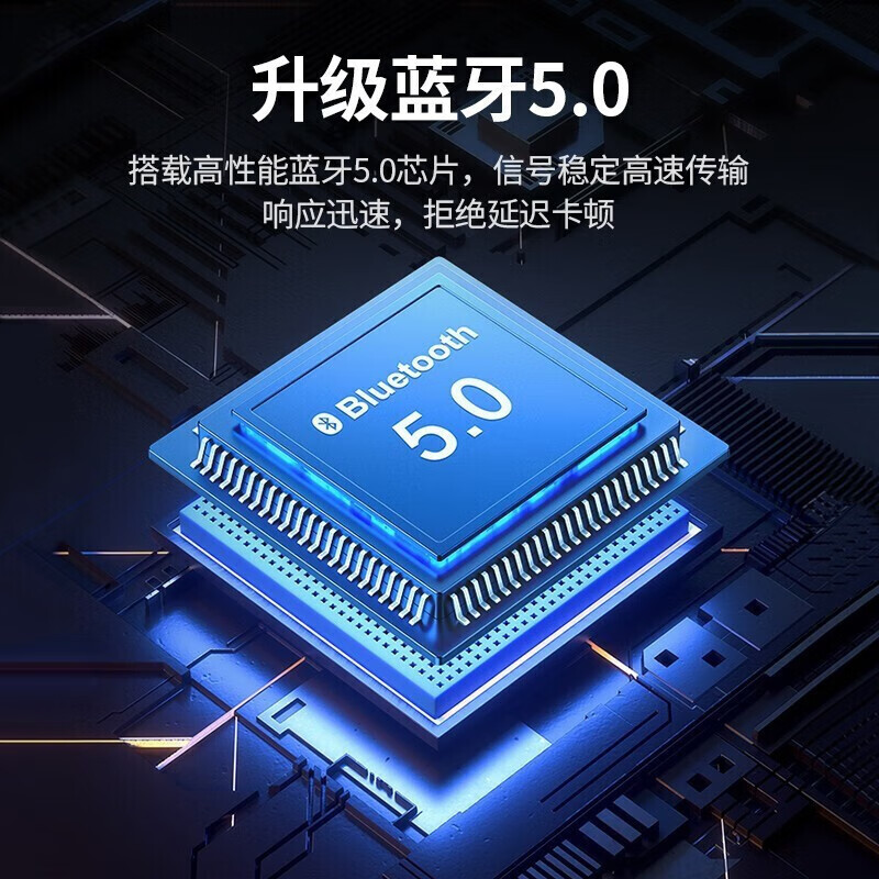 绿联【精选直发】 USB蓝牙适配器5.3发射器兼容5.0蓝牙音频接收器 PC 【蓝牙5.0】黑色简约款 传输距离20M