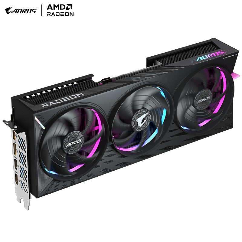 技嘉(GIGABYTE)9070XT显卡 AMD AORUS Radeon RX 9070 XT ELITE 16G 电竞游戏设计智能AI显卡【注册四年保】