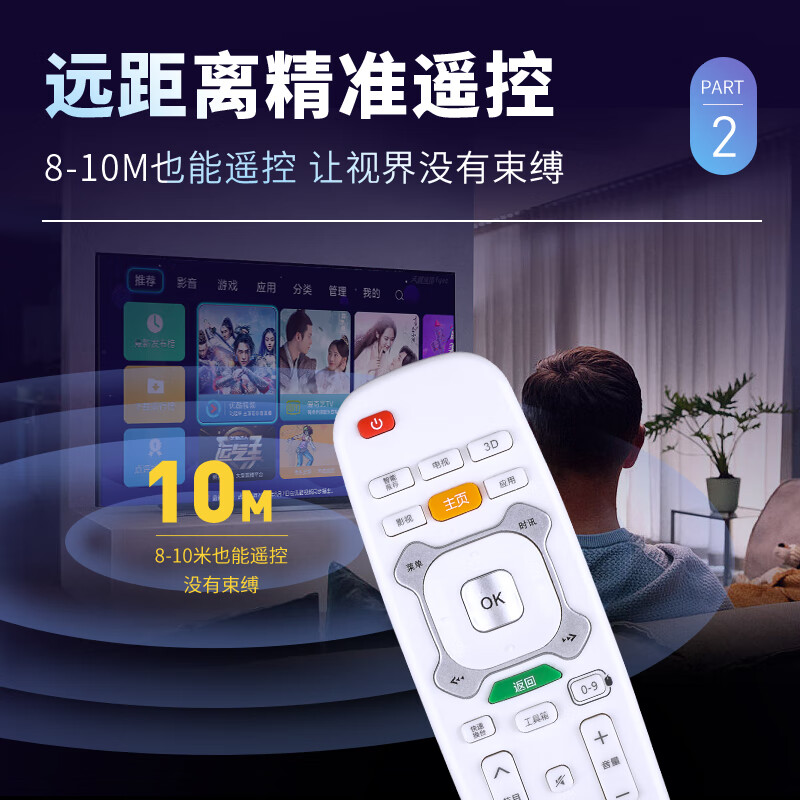 Accoona适用长虹启客CHIQ安卓数字高清智能网络液晶电视机遥控器板通用RIC620 49Q1S