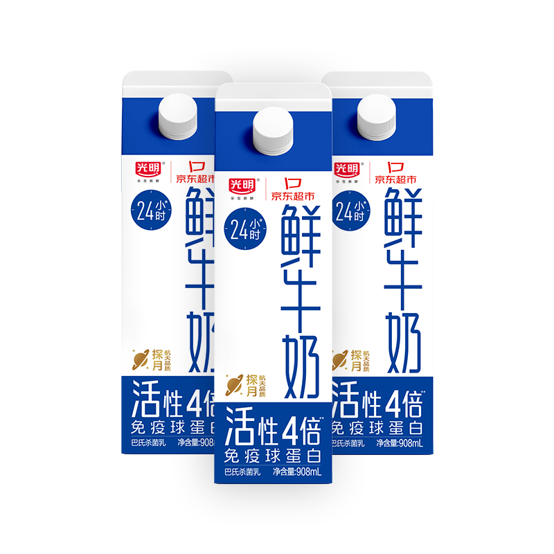 Bright/���� ����4����ţ�� �ݶ��� ���´�ţ�� 908ml 3�� 16.35Ԫ