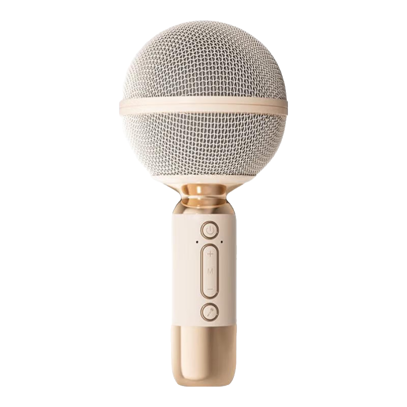 全民K歌麥克風(fēng)話(huà)筒音響一體麥兒童手持K歌寶無(wú)線(xiàn)藍牙家庭ktv唱歌美聲錄音自帶聲卡七夕送禮女友甄選 MB53【升級版】米白