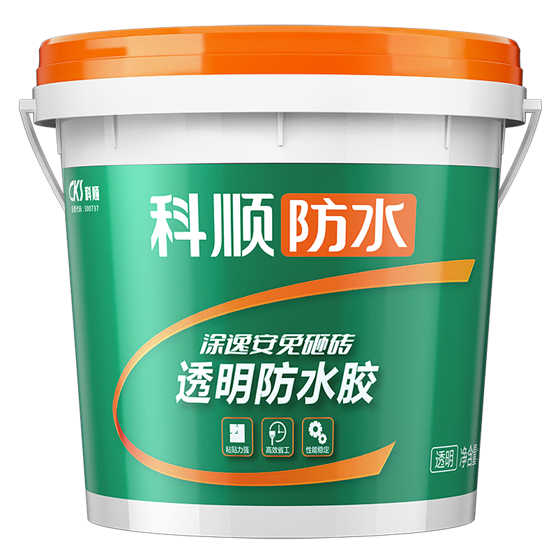 科順透明防水涂料免砸磚外墻室內(nèi)外衛(wèi)生間窗臺(tái)丙烯酸防水膠涂料T306-5kg