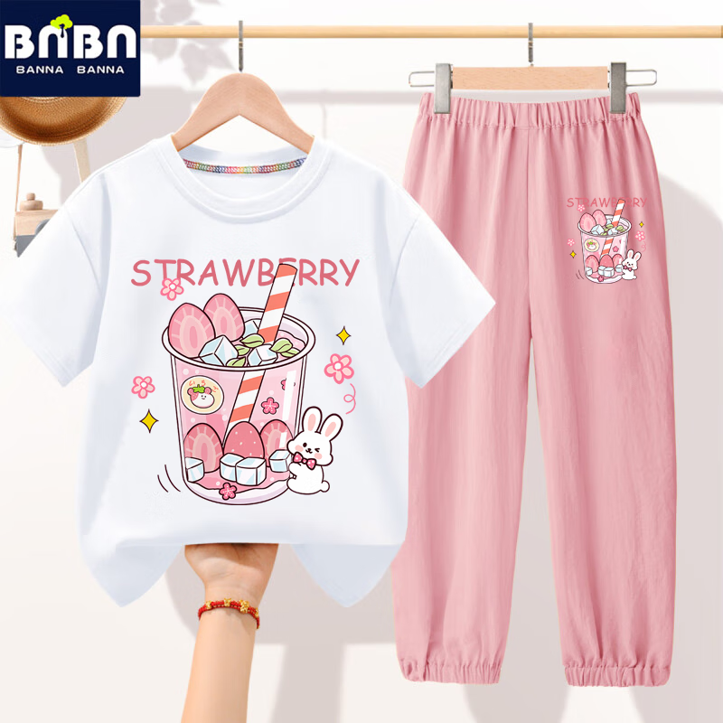 ���ڲ��������ɰ���Ůͯ������װ���ް�ɫt������2025�¿�Ů����˿���ÿ��ͯ��װ N��ݮ��+N��ݮK�ۿ� 140