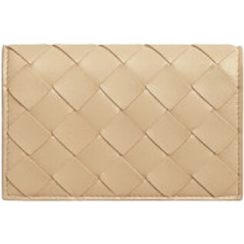 葆蝶家（BOTTEGA VENETA）  女士棕色小牛皮/小羊皮零錢(qián)包/卡包689532VCPP39776   棕色