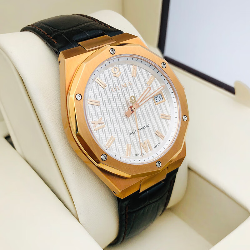 未使用olma奥尔马扬帆系列男表 自动机械手表 日期显示