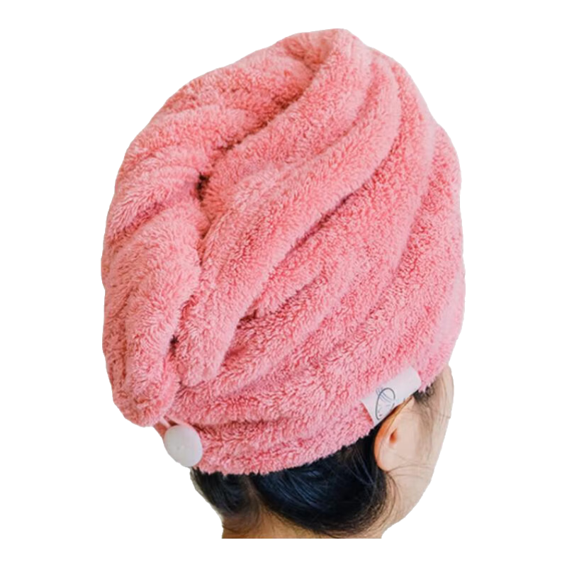 淺野干發(fā)帽女士純棉加厚快速吸水日本原裝進(jìn)口禮盒速干成人兒童包頭巾 玫瑰粉 干發(fā)帽 雙扣 A類(lèi)抗菌 日本原裝進(jìn)口