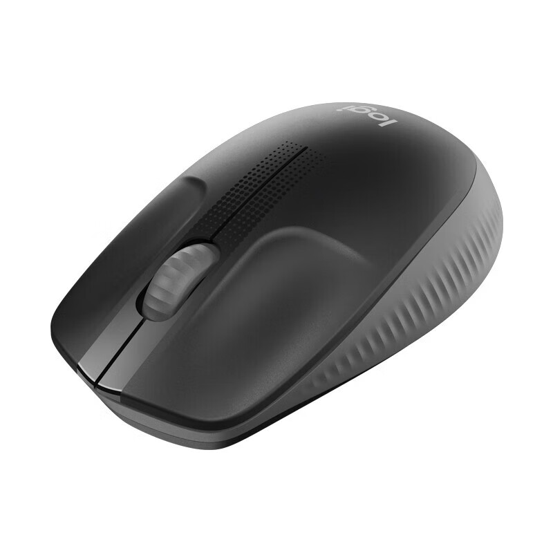 罗技罗技（Logitech）M190无线鼠标全尺寸笔记本电脑办公无线电池 即插即用防滑纹理省电模式 碳黑色