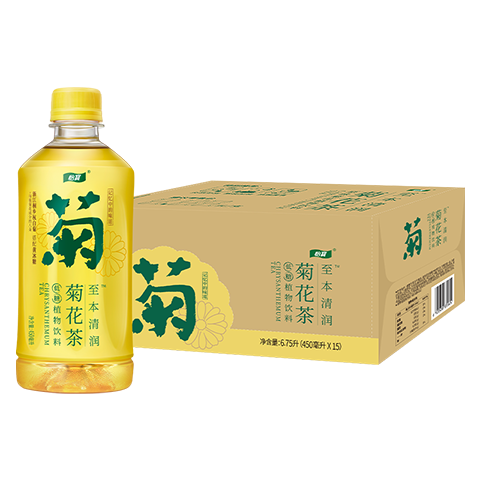 怡宝原味菊花植物饮料450ml*15整箱装