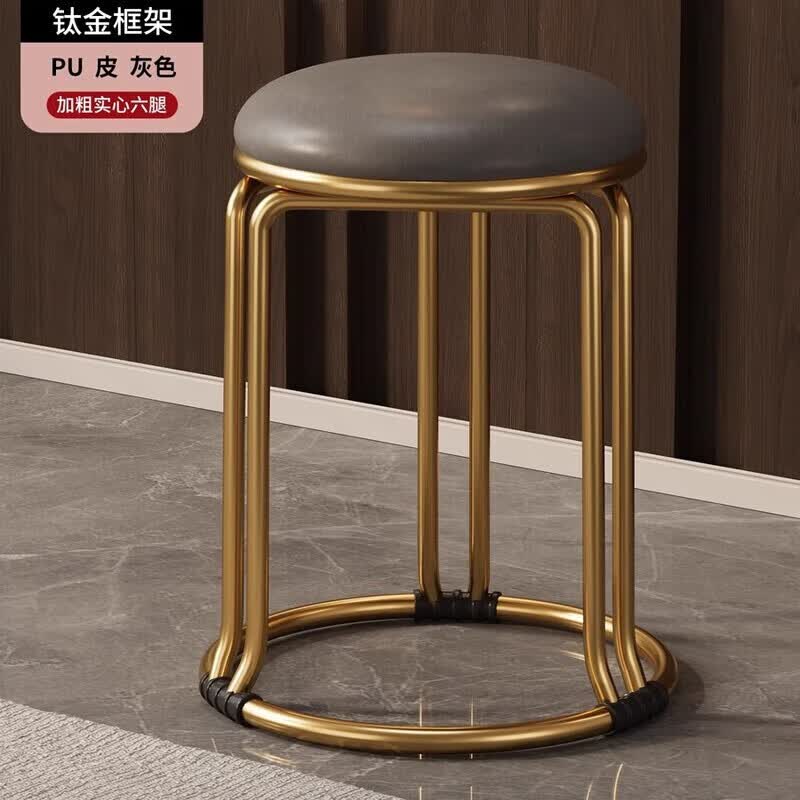 金格羽创意家居家用轻奢可叠放结实耐用备用省空间其他日杂小件 防水易清洁PU皮-灰色 2个装