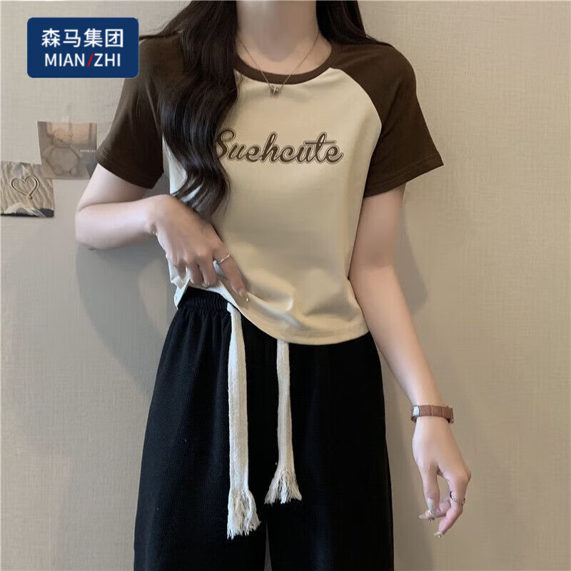 ���ڲ���������ײɫ������T��Ů��װ�������ݶ̿������������ ��ɫ[�߼���] XL _����120-135��