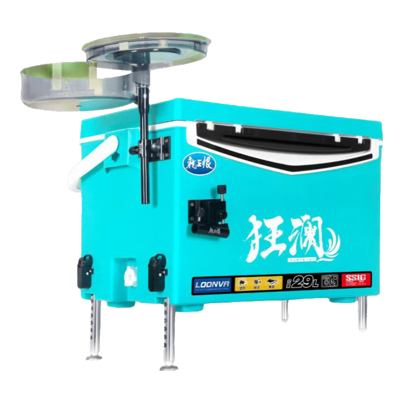 龍王恨釣箱狂瀾29L四腳升降輕量化釣魚(yú)箱帶配件免安裝競技黑坑臺釣箱 29L 靠背款+免安裝鋁合金右手三件套