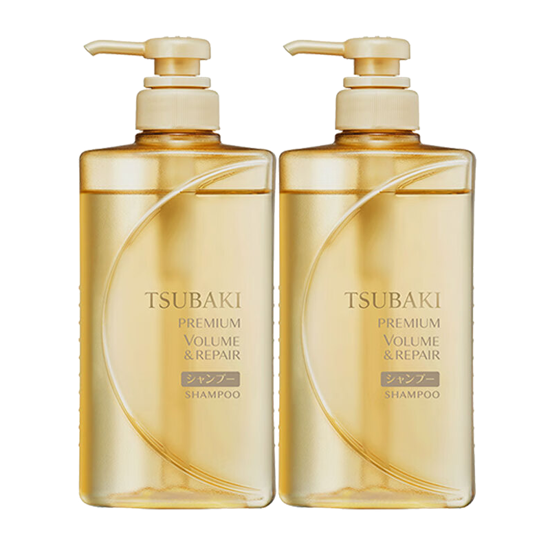 plus��˿��粣�TSUBAKI�����������޻�ϴ��¶490ml*2 