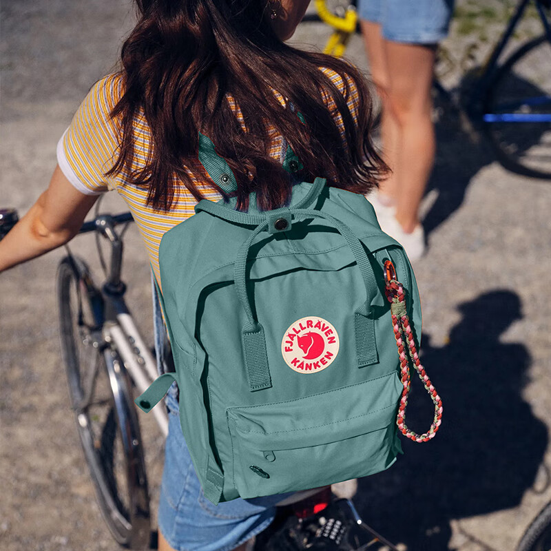 FJALLRAVEN北极狐双肩包女休闲大容量背包男书包23510-664霜绿色16L新年礼物