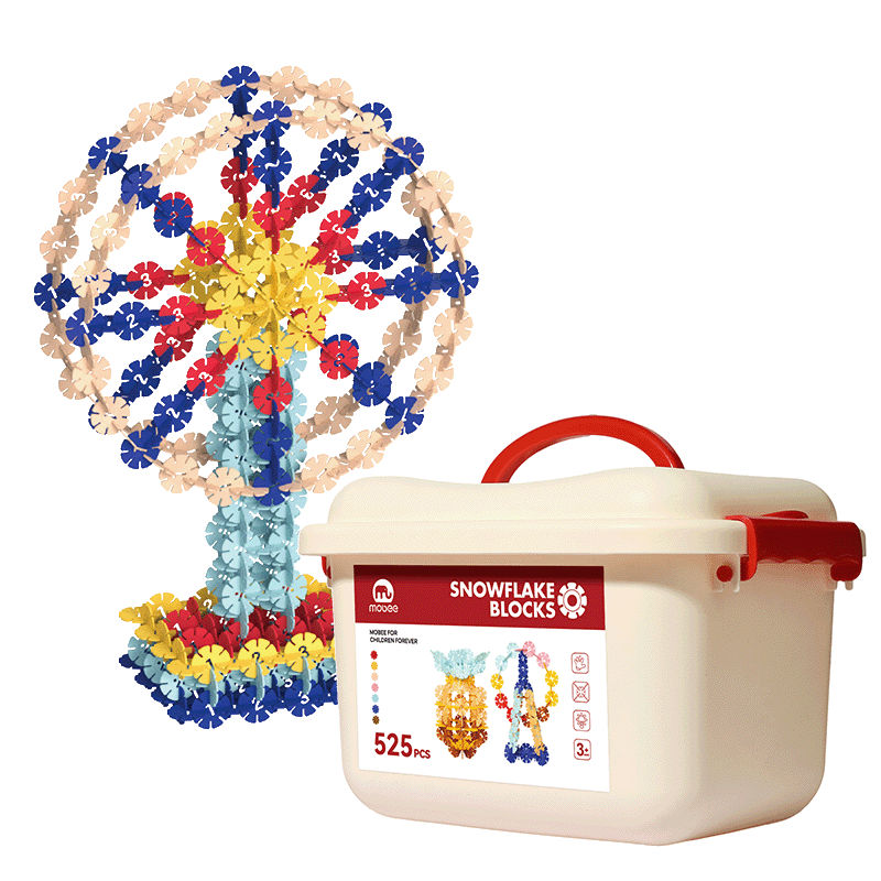 mobeeѩƬͯľƴͼ3-6diyֹװƴһ ѩƬ300Ƭװ ɫͷѤ-⻬޴-ƴ