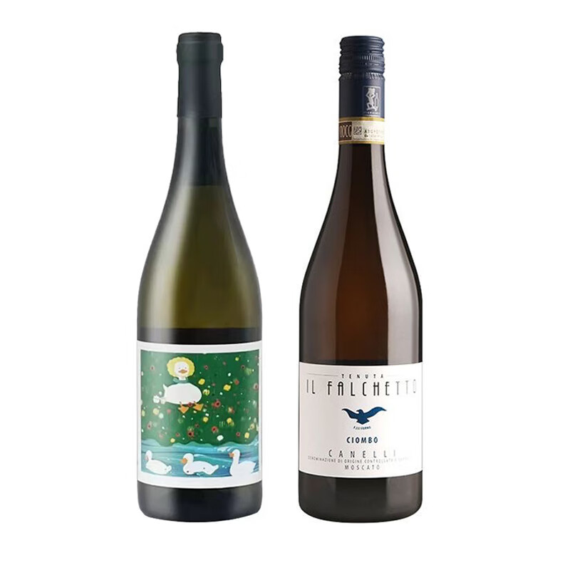 宝萨柯爆汁水蜜桃 意大利美鸭鸭阿斯蒂莫斯卡托甜白葡萄酒DOCG网红爆款 美鸭鸭+小鹰起泡酒