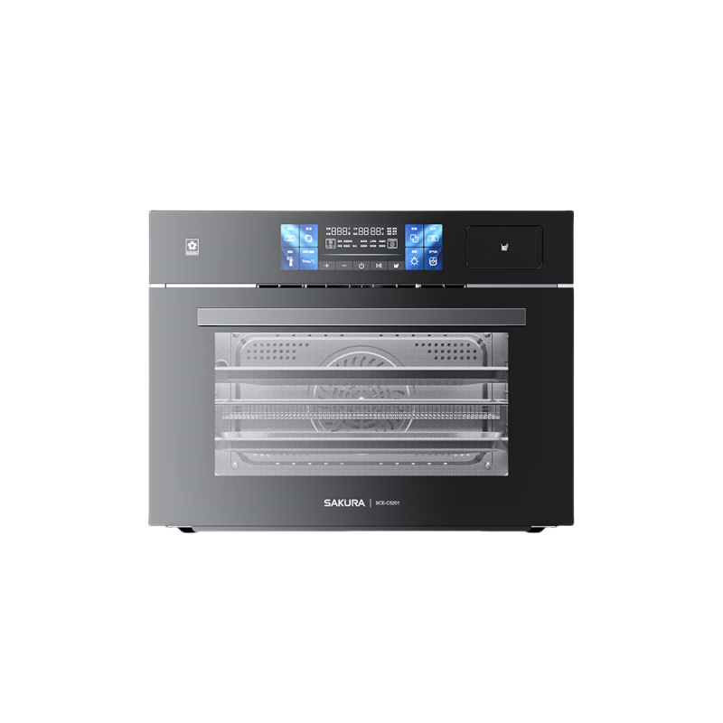 櫻花（SAKURA）蒸烤一體機(jī)嵌入式 LED大彩屏家用52升大容量 多功能菜單自清潔 多重保護(hù)蒸烤箱