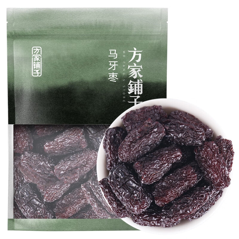 方家鋪子 馬牙棗680g煙熏棗子蜜餞果脯干果休閑小零食中華 煙熏口味