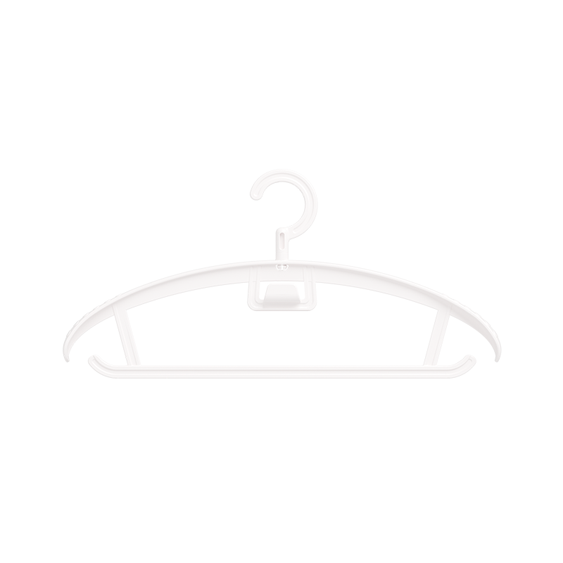 名创优品MINISO衣架宽肩无痕可旋转塑料晾衣架防滑防晒防鼓包衣架 【加宽加厚 可旋转挂钩】 10个