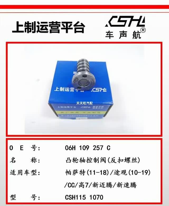 途观迈腾cc速腾斯柯达凸轮轴调节器电磁阀控制器螺丝 ea888一代二代
