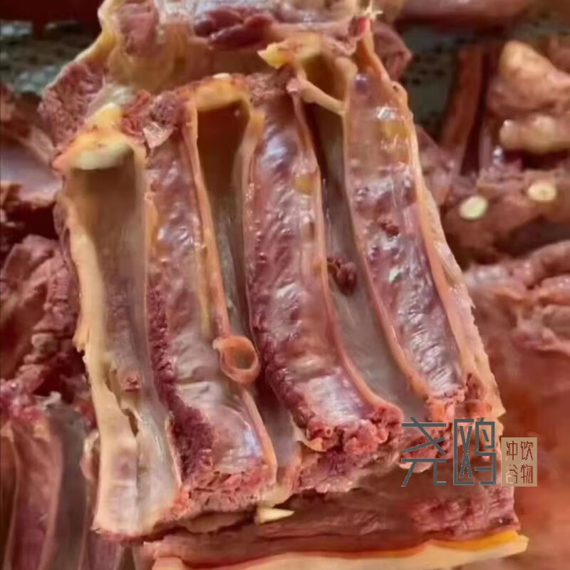 同款驢肉 新鮮熟食驢腱子肉河間東阿驢肉火燒帶皮驢肉五香 帶皮肋排二斤(肥瘦相間)(順豐送 五香鹵煮
