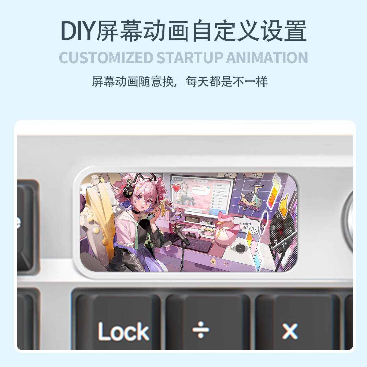 银雕Y95客制化机械键盘gasket无线蓝牙三模电竞游戏全键无冲台式电脑笔记本男女生办公打字ipad平板 布丁太空人【hifi麻将音+8000mA长续航】