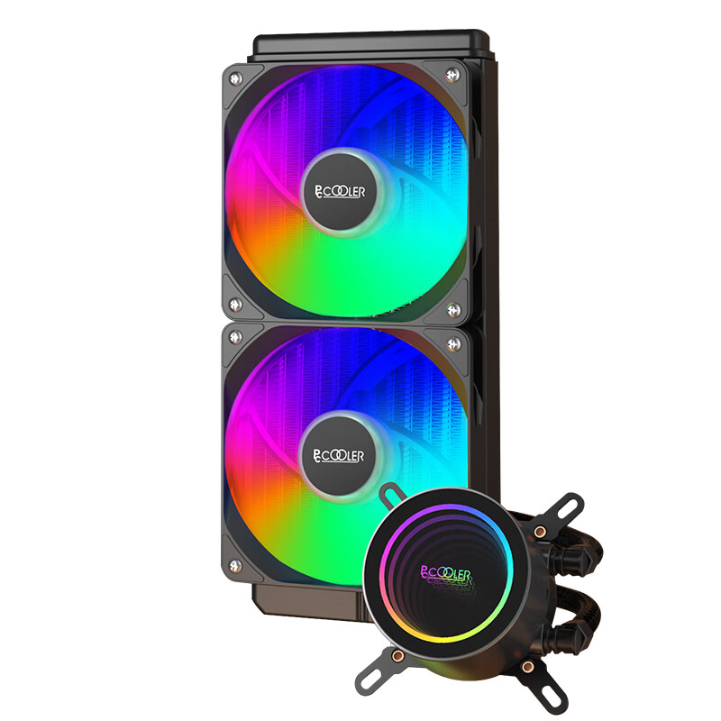 超频3（PCCOOLER）巨浪120一体式水冷散热器ARGB电脑CPU风扇 巨浪240水冷1700台式机巨浪360水冷 支持平台AM5 巨浪240 ARGB 黑色【Intel专用】