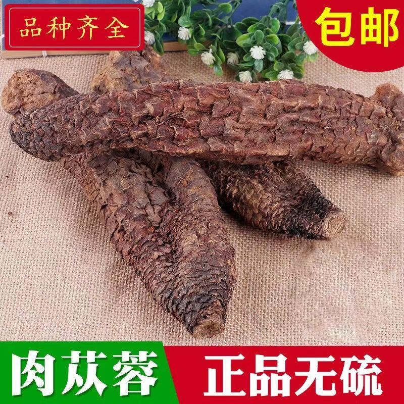 新疆肉苁蓉切片大芸特级肉丛蓉整根切片滋补持久泡茶泡酒料配锁阳 肉苁蓉半斤装