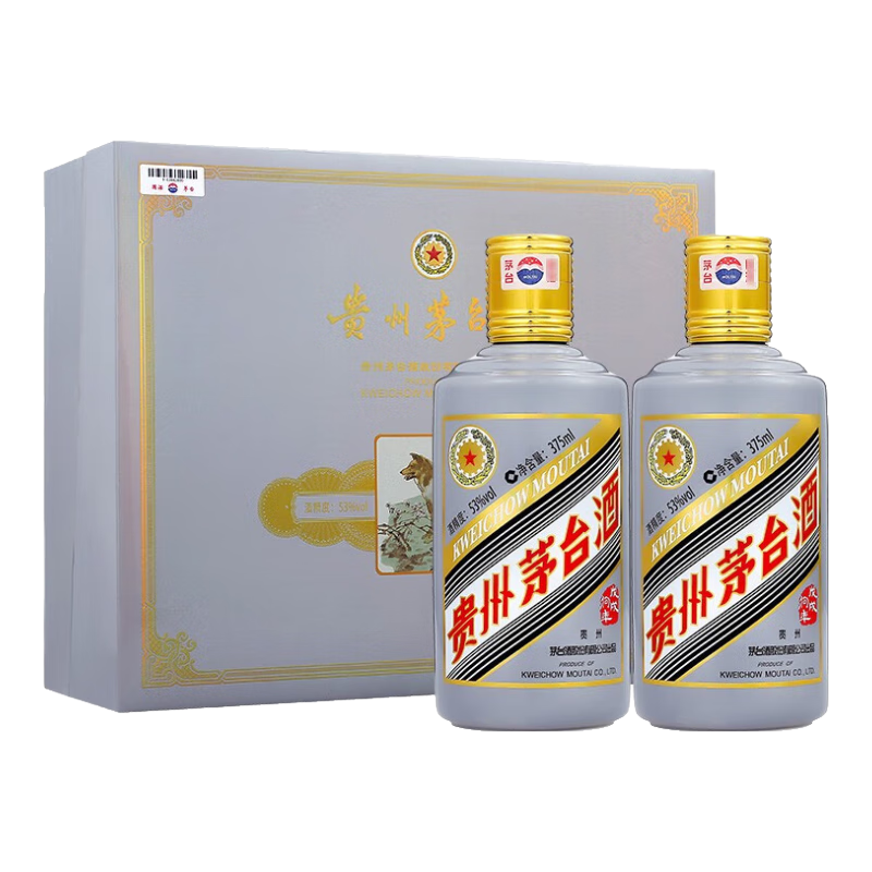 ę́ MOUTAI Ф 繷 53 Ͱ׾ 375ml*2ƿ װ 3196.51Ԫ