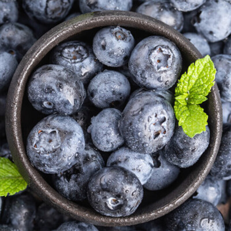 智宙云南花香蓝莓【多地次日达】国产水果新中梅生鲜果送礼品物盒 尝鲜中小果 4盒（100-125g/盒）丨单果12-15mm+